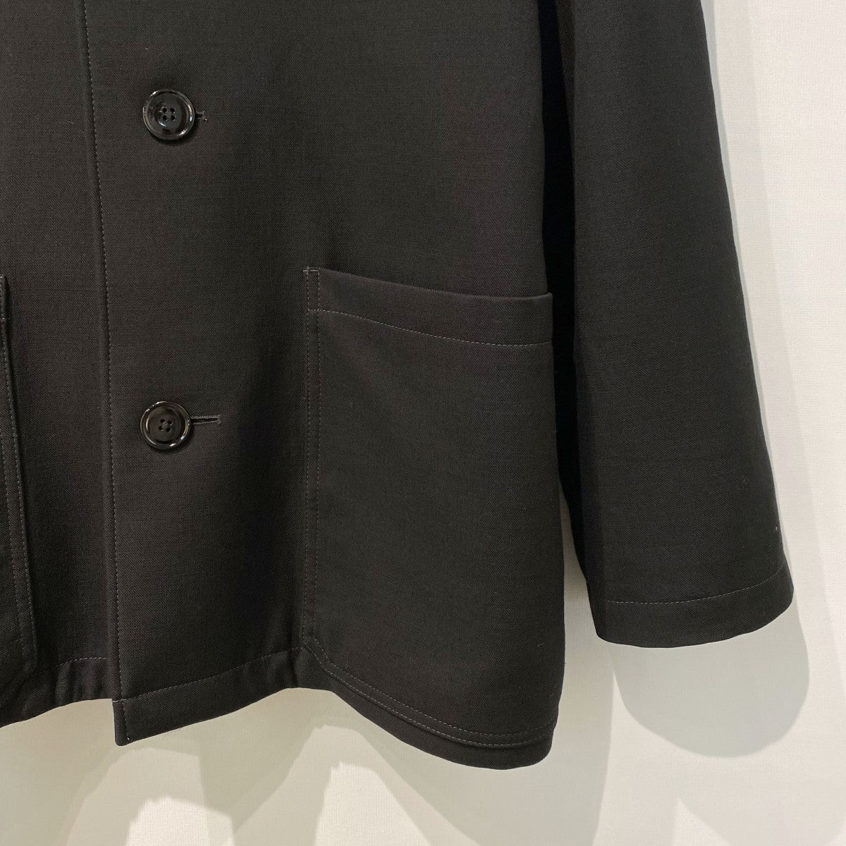 LEMAIRE 22AWCROPPED CROMBIE JACKET 古着・中古-6枚目のアイテム画像