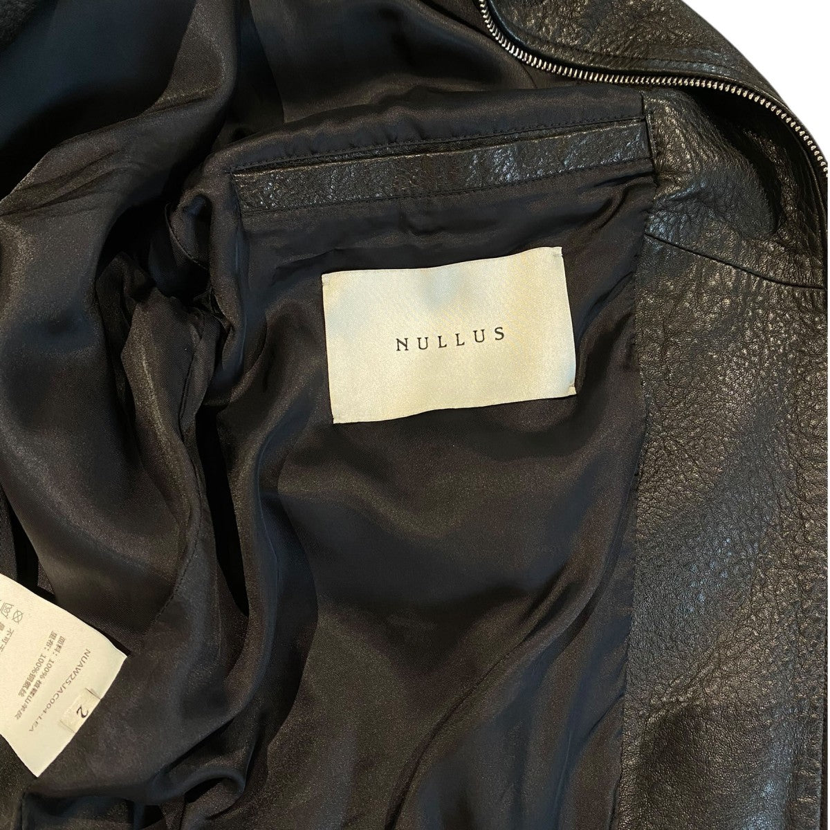 NULLUS 25AWTie a Knot G．O．A．T JacketレザーZIPジャケット 古着・中古-9枚目のアイテム画像