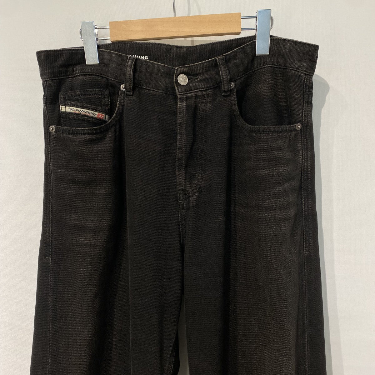 D-RISE Relaxed Jeans ローウエストVintage加工ワイドバギーデニムパンツ