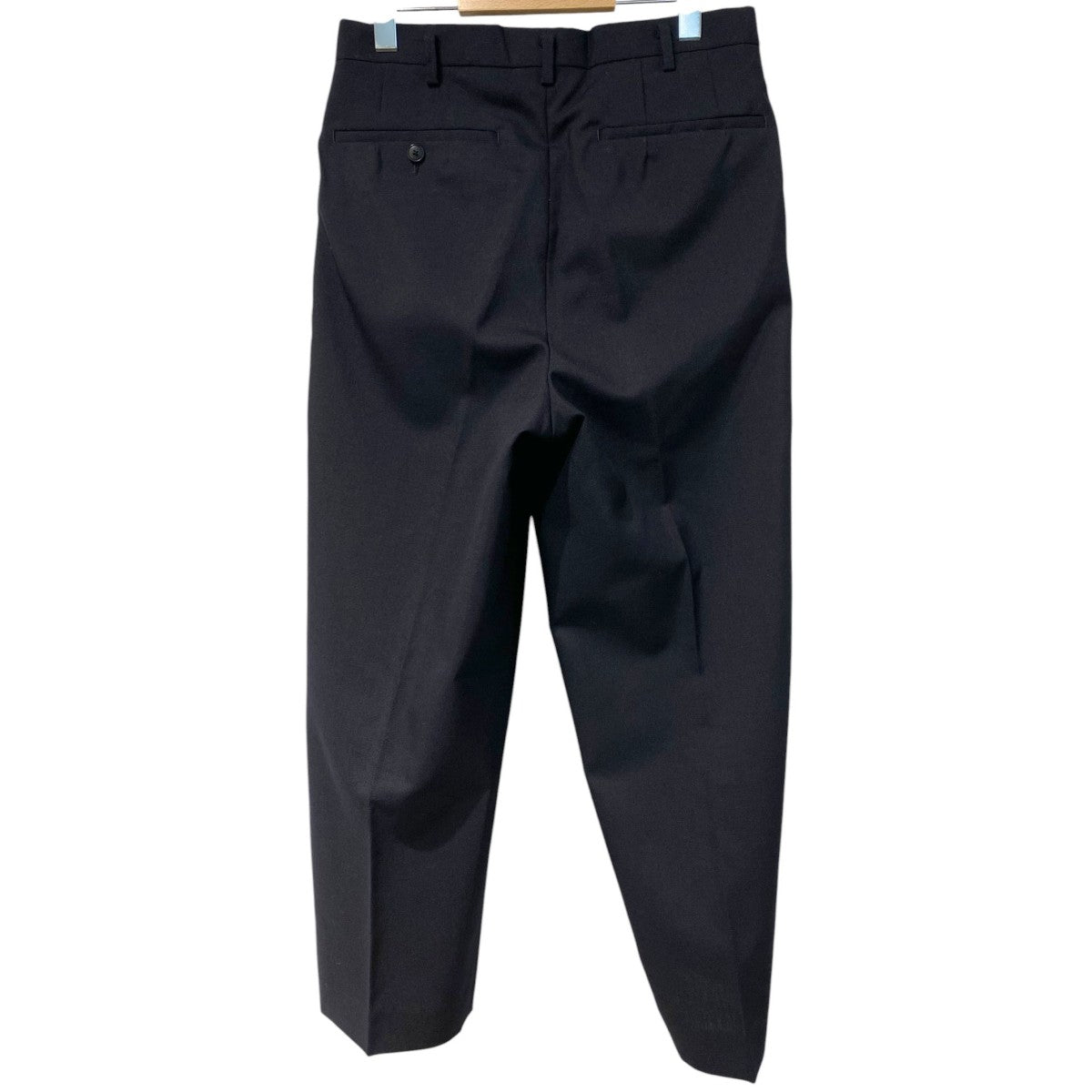 TROUSER 005／GEORGEウールソリッド2Pテーパードパンツスラックス