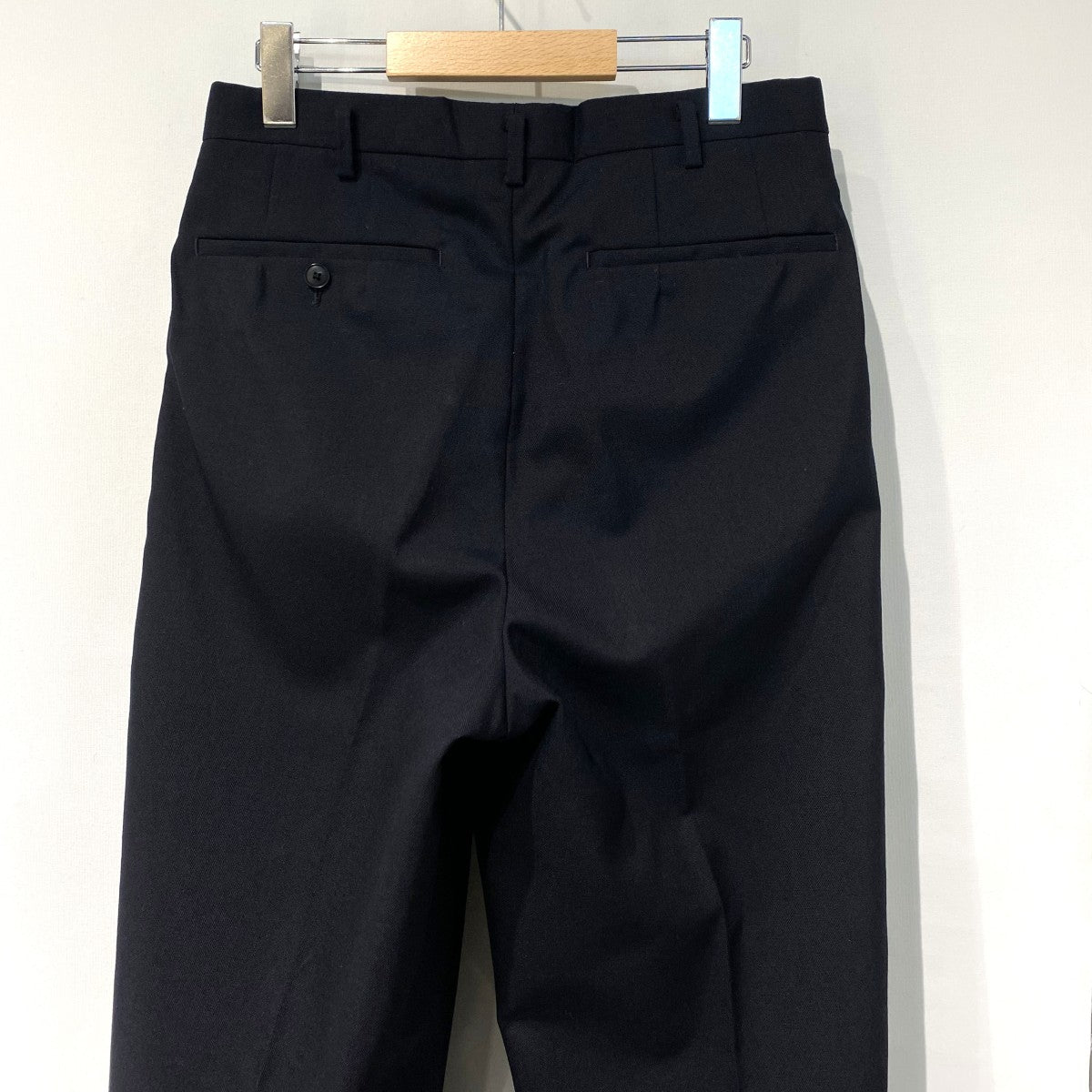 TROUSER 005／GEORGEウールソリッド2Pテーパードパンツスラックス