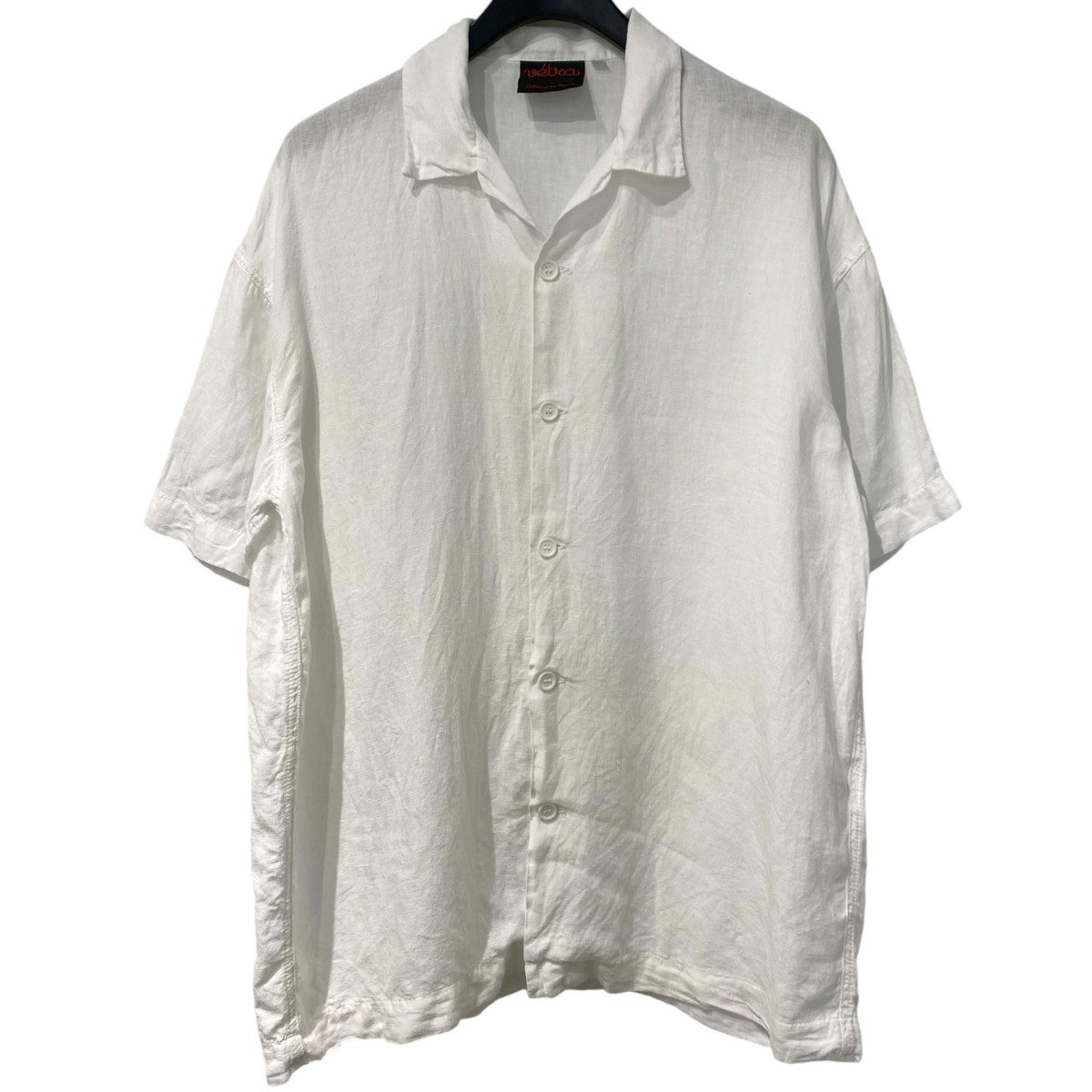Made in France Linen Open Collar Shirtフランス製リネンオープンカラー半袖シャツ
