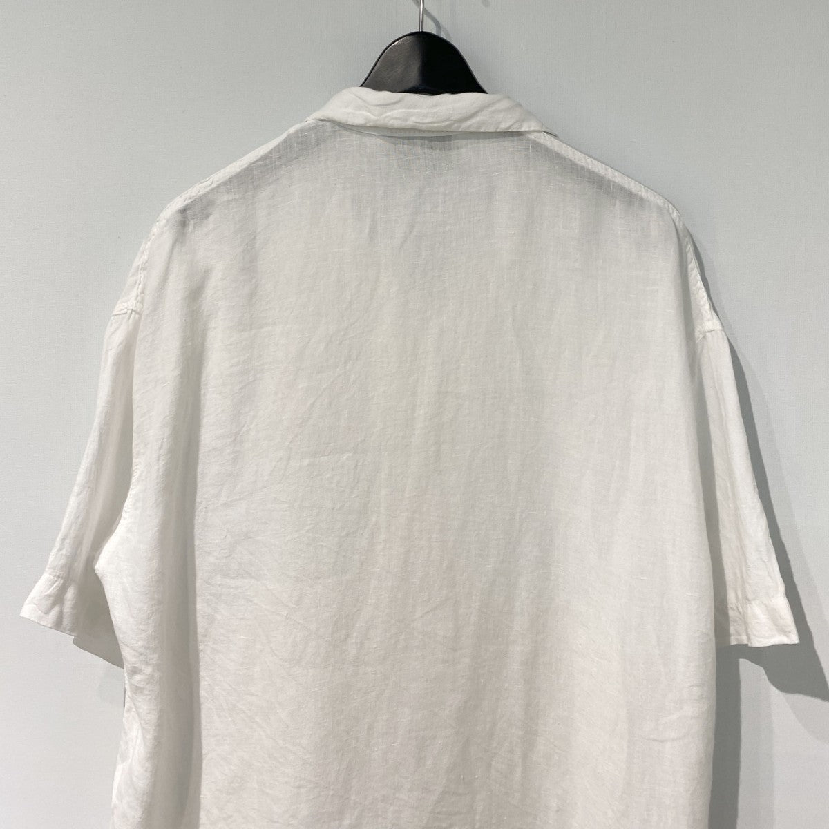 Made in France Linen Open Collar Shirtフランス製リネンオープンカラー半袖シャツ