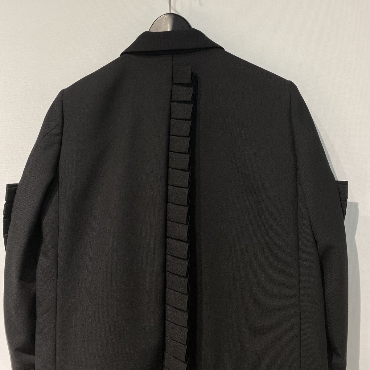 noir kei ninomiya 26SSPleated Blazer Jacketプリーツウールポリレイヤードブレザージャケット3Q-J005 古着・中古-6枚目のアイテム画像