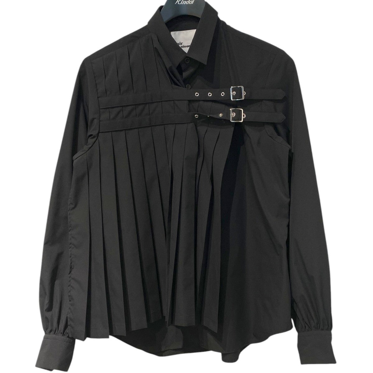 noir kei ninomiya(ノワールケイニノミヤ) 26SSBuckle Pleated Shirt