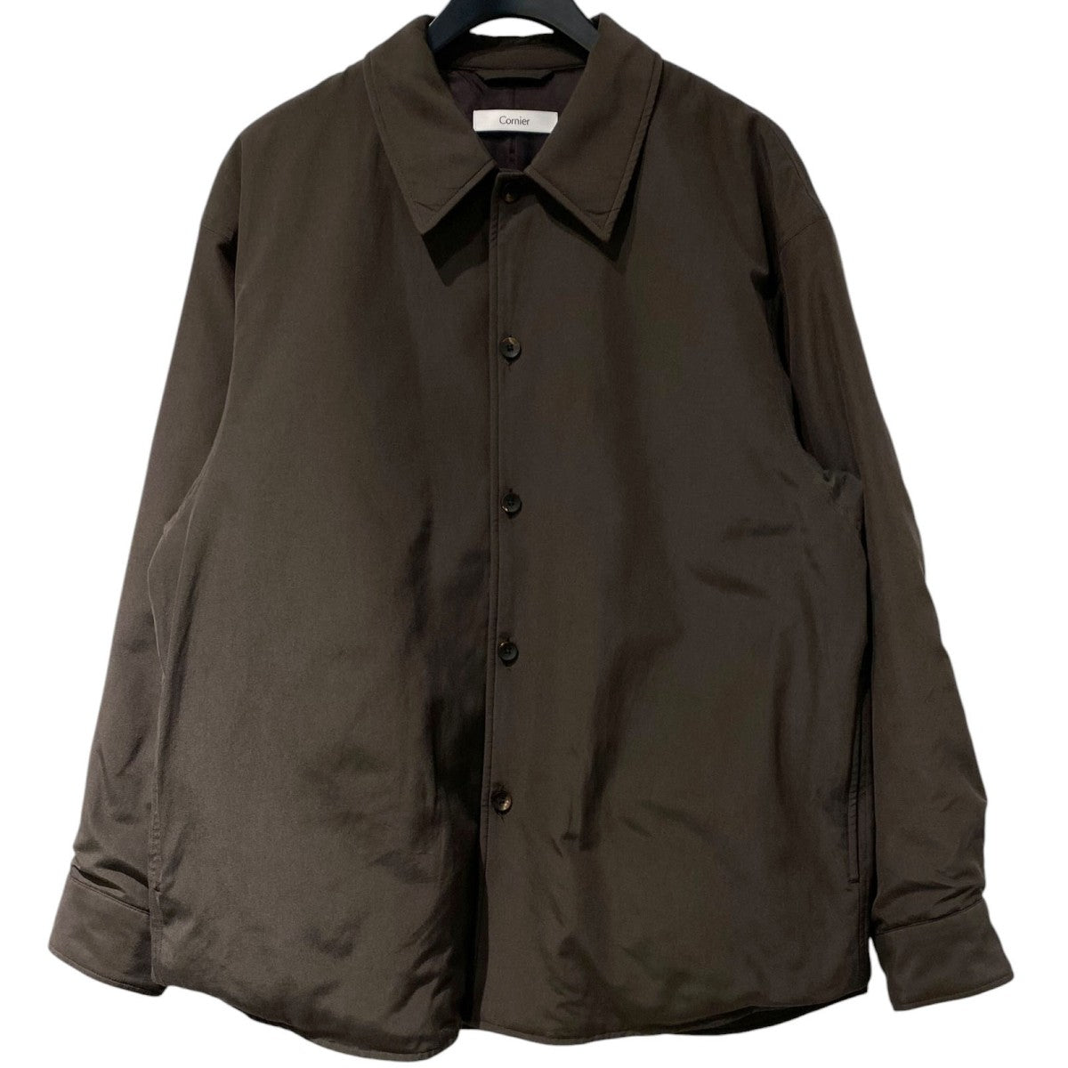 Cornier 25AWBrazil Silk Cotton Insulated Shirtシルクコットンオーバーサイズ中綿シャツジャケット