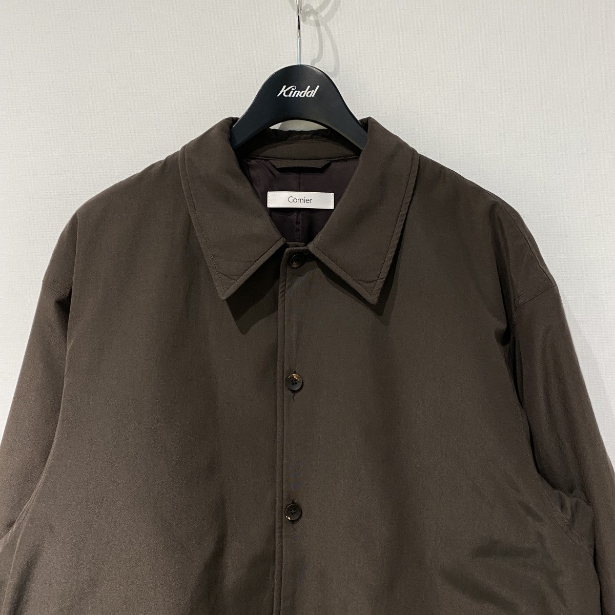 Cornier 25AWBrazil Silk Cotton Insulated Shirtシルクコットンオーバーサイズ中綿シャツジャケット 古着・中古-4枚目のアイテム画像