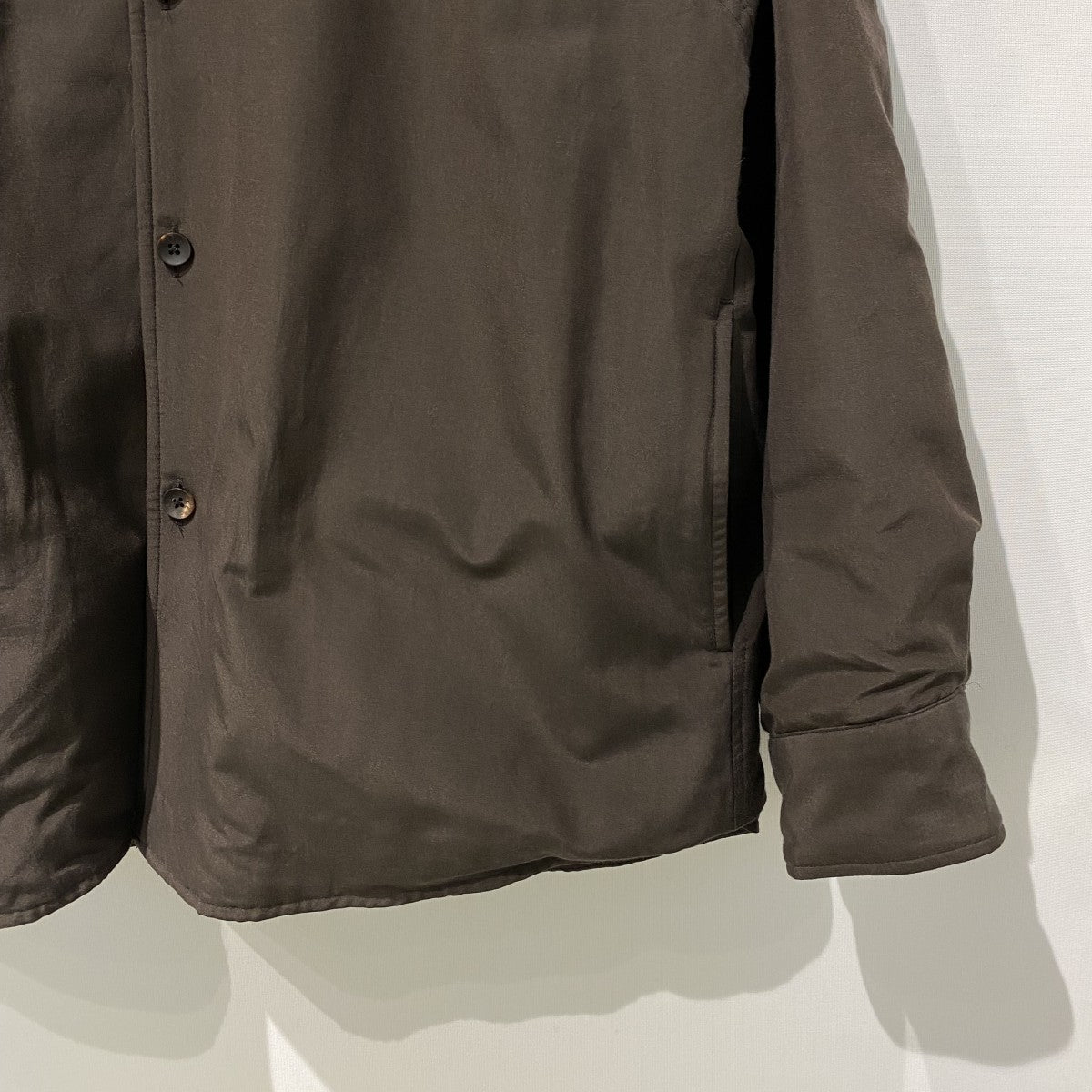Cornier 25AWBrazil Silk Cotton Insulated Shirtシルクコットンオーバーサイズ中綿シャツジャケット 古着・中古-5枚目のアイテム画像