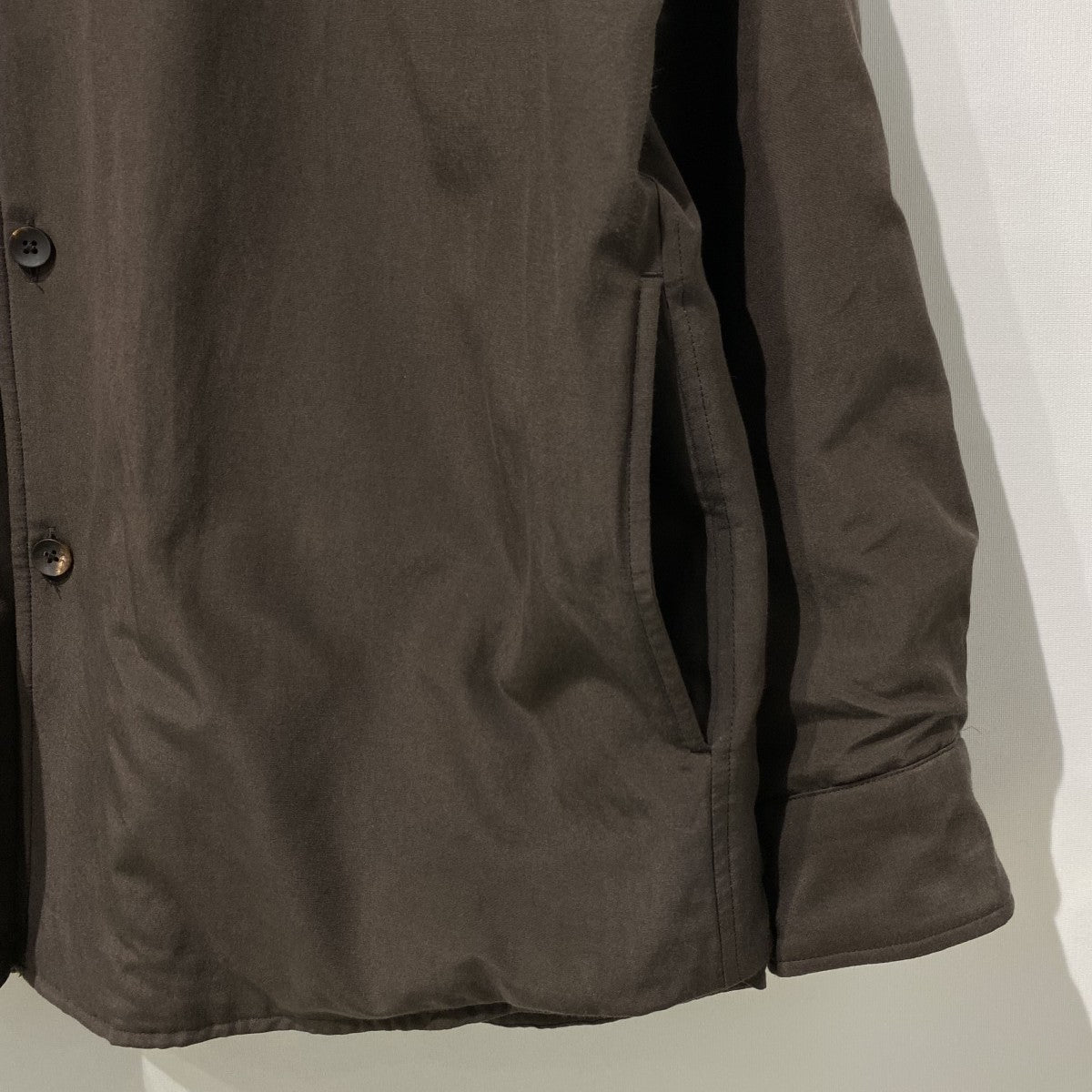 Cornier 25AWBrazil Silk Cotton Insulated Shirtシルクコットンオーバーサイズ中綿シャツジャケット 古着・中古-6枚目のアイテム画像