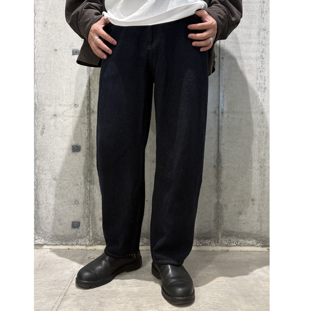 Cornier(コルニエ) 23SSSILK NEP DENIM PANTSシルクネップデニムパンツ 