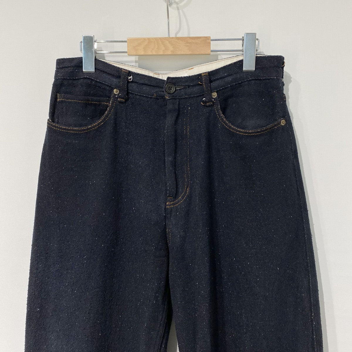 Cornier 23SSSILK NEP DENIM PANTSシルクネップデニムパンツ 古着・中古-4枚目のアイテム画像