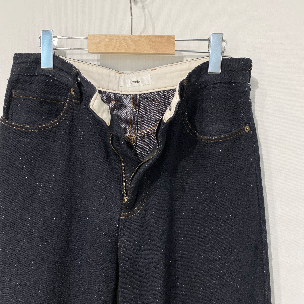 Cornier 23SSSILK NEP DENIM PANTSシルクネップデニムパンツ 古着・中古-6枚目のアイテム画像