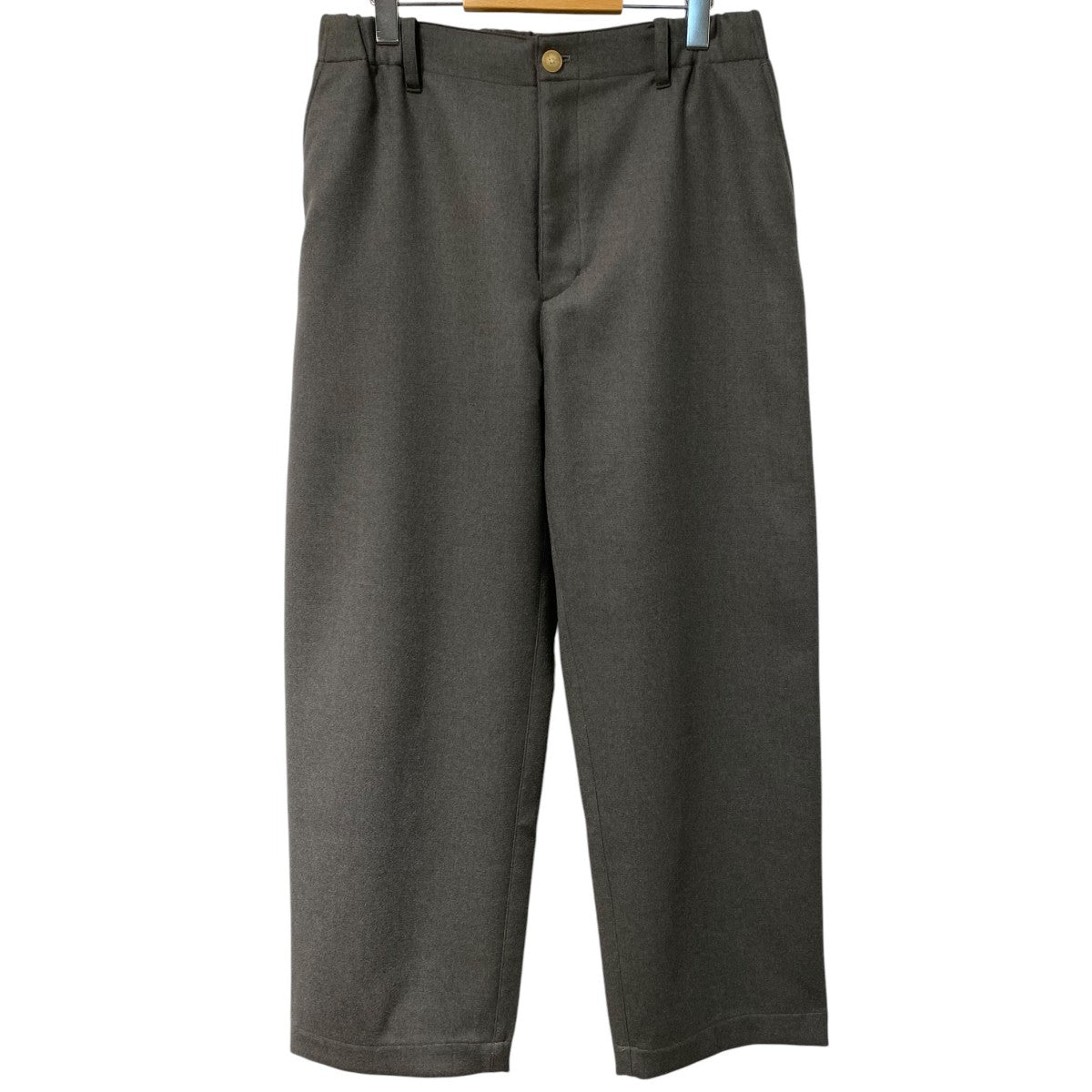 Cornier Super130’s Wool Double Cloth Pantsウールイージーワイドパンツスラックス 古着・中古-1枚目のアイテム画像