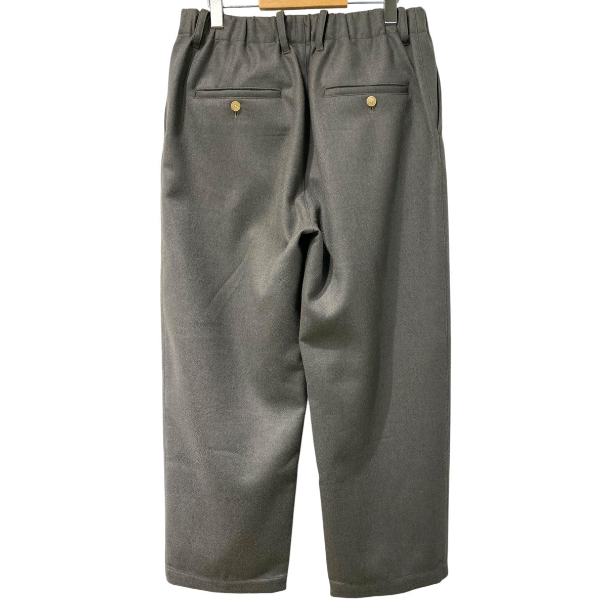Cornier Super130’s Wool Double Cloth Pantsウールイージーワイドパンツスラックス 古着・中古-3枚目のアイテム画像