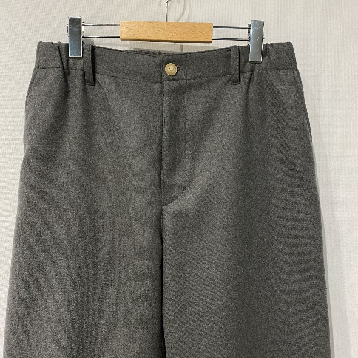 Cornier Super130’s Wool Double Cloth Pantsウールイージーワイドパンツスラックス 古着・中古-4枚目のアイテム画像