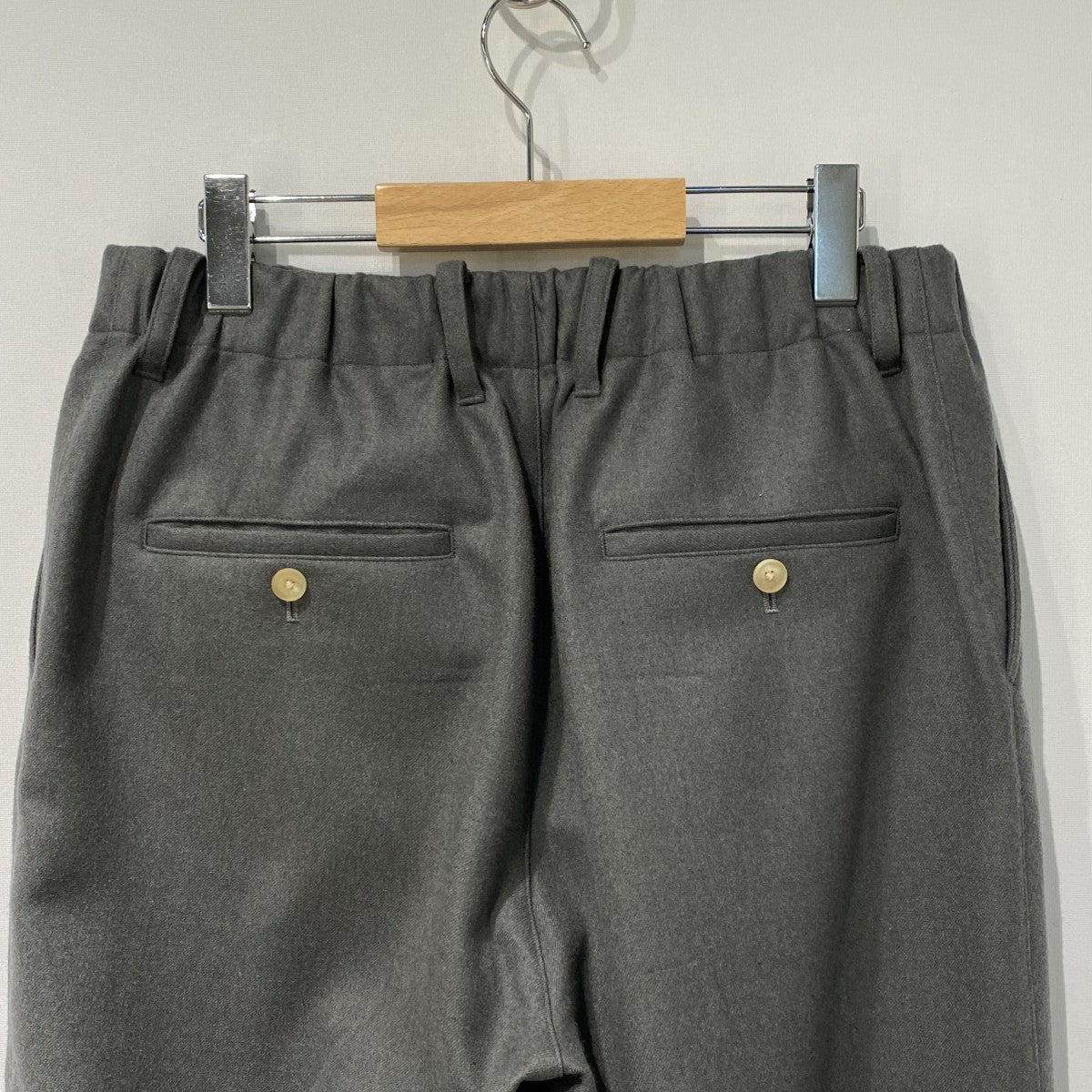 Cornier Super130’s Wool Double Cloth Pantsウールイージーワイドパンツスラックス 古着・中古-5枚目のアイテム画像