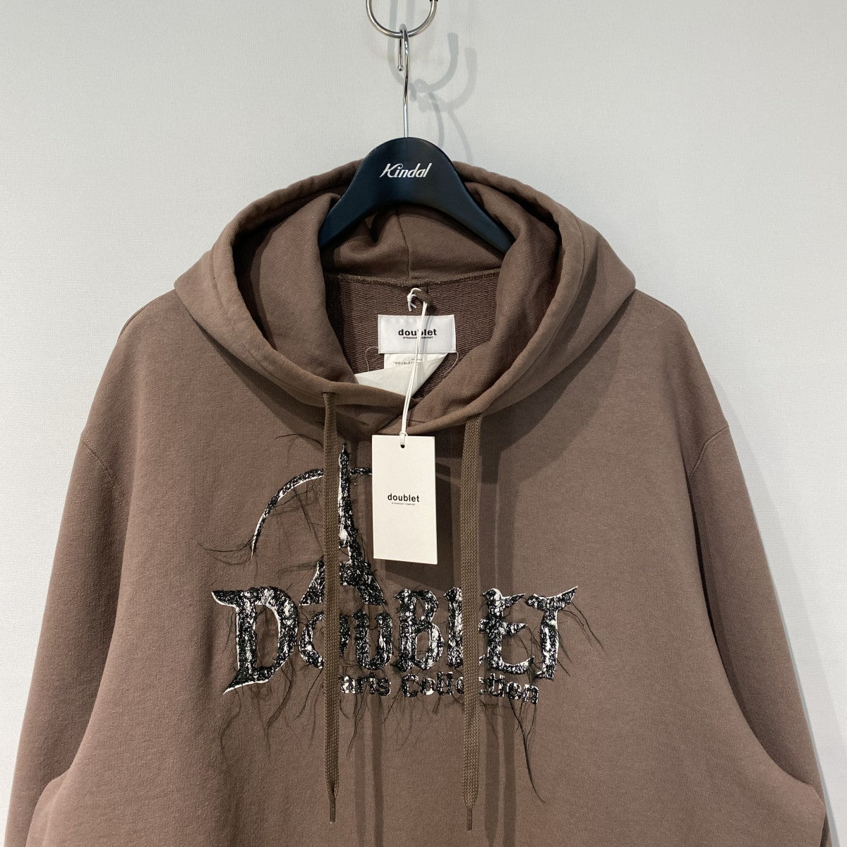 23AWDoublet Embroidery Hoodie Logoオーバーサイズロゴフーディパーカー