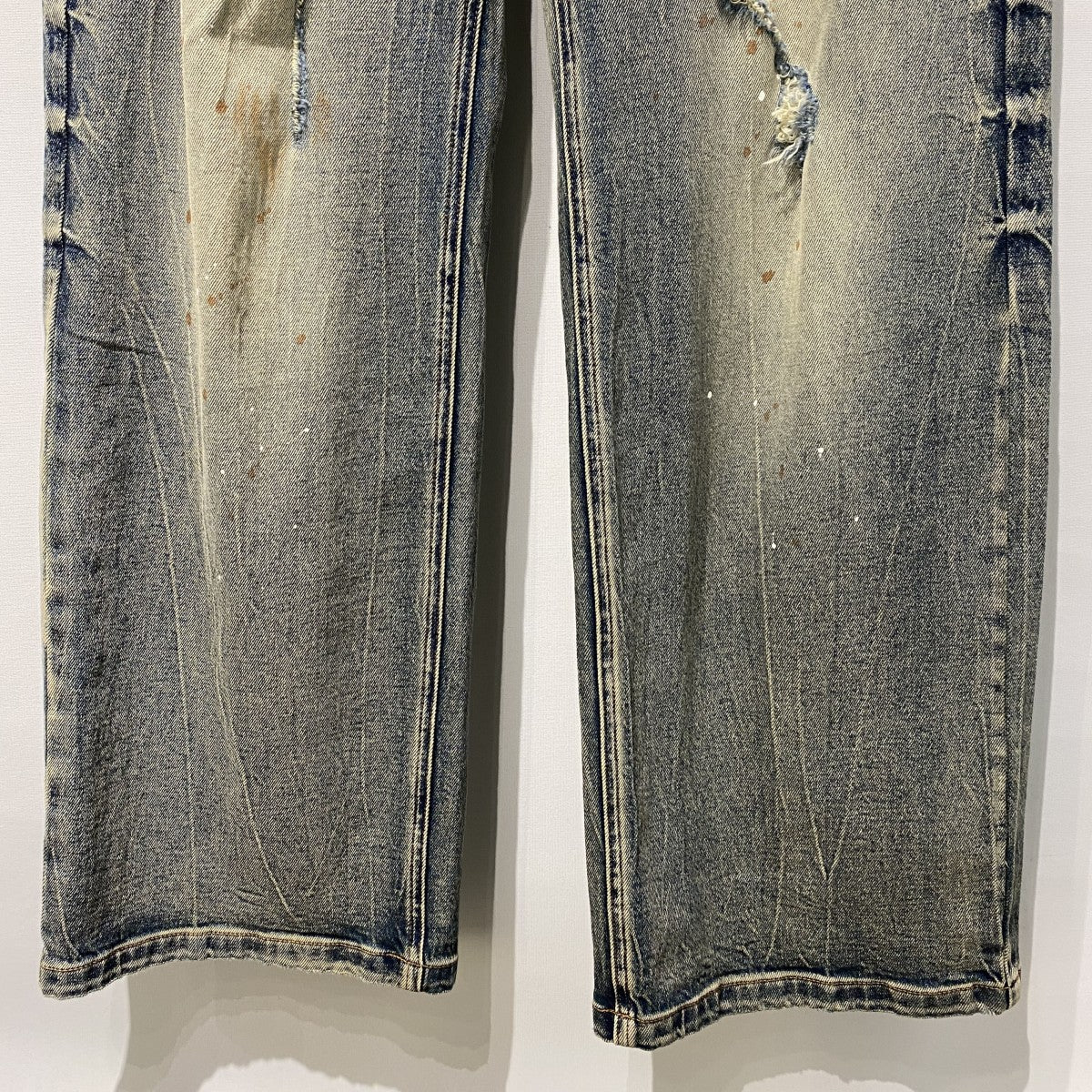 SLOUCHY JEANS Vintage加工バギーワイドデニムパンツ