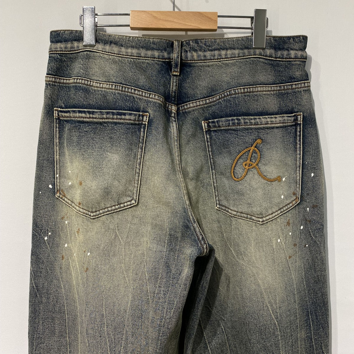SLOUCHY JEANS Vintage加工バギーワイドデニムパンツ