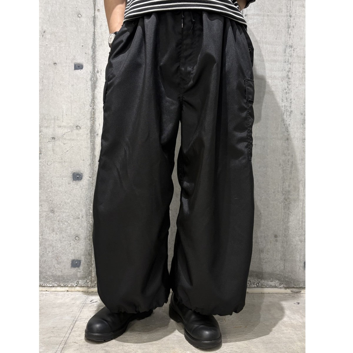 24SSエステルマットクロス カーゴラップパンツ 2WAY TECHテックWM-P006