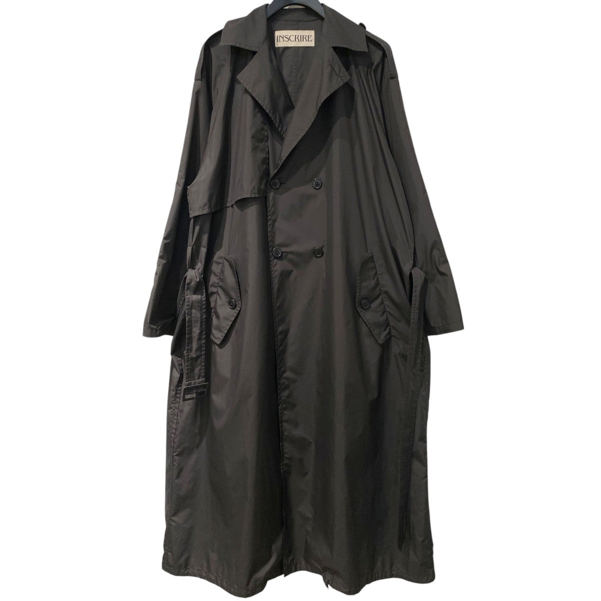 アンスクリア　INSCRIREショートトレンチコート INSCRIRE(アンスクリア) 24SSNylon Trench Coatオーバーサイズナイロン