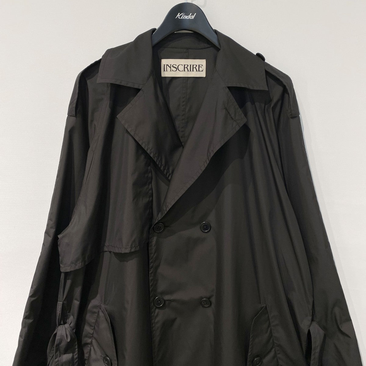 24SSNylon Trench Coatオーバーサイズナイロントレンチコート