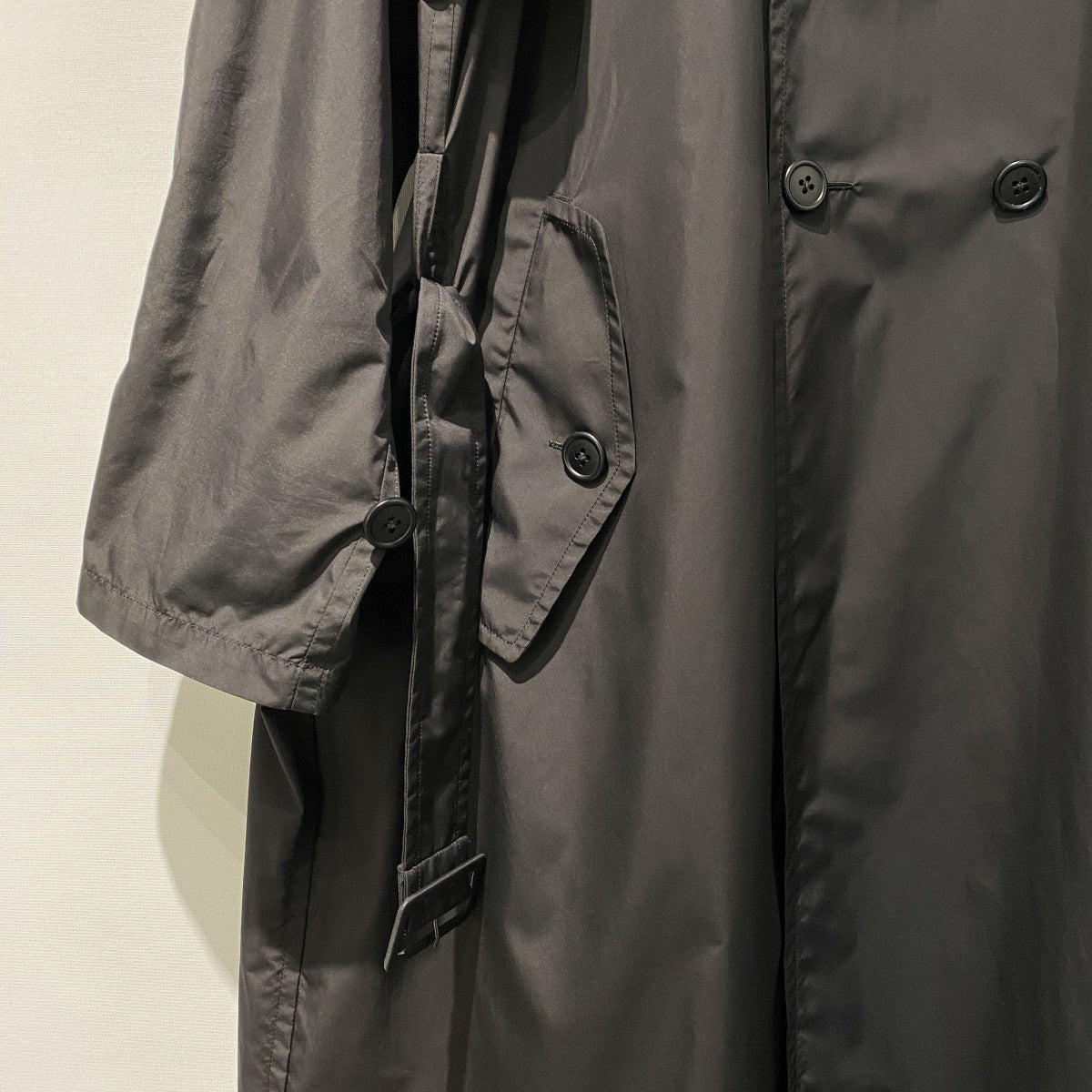 24SSNylon Trench Coatオーバーサイズナイロントレンチコート