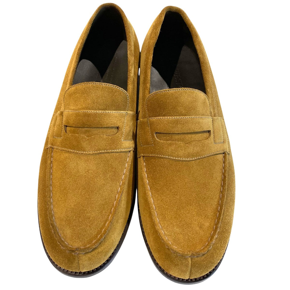 J．M．WESTON 180 Signature Loaferスウェードスエードシグニチャーローファーレザーシューズ靴 古着・中古-3枚目のアイテム画像
