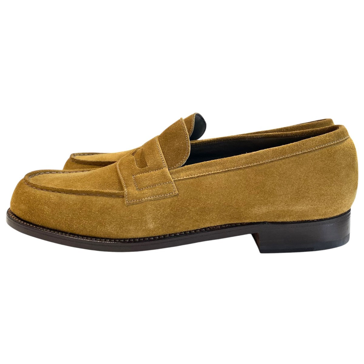 J．M．WESTON 180 Signature Loaferスウェードスエードシグニチャーローファーレザーシューズ靴 古着・中古-4枚目のアイテム画像