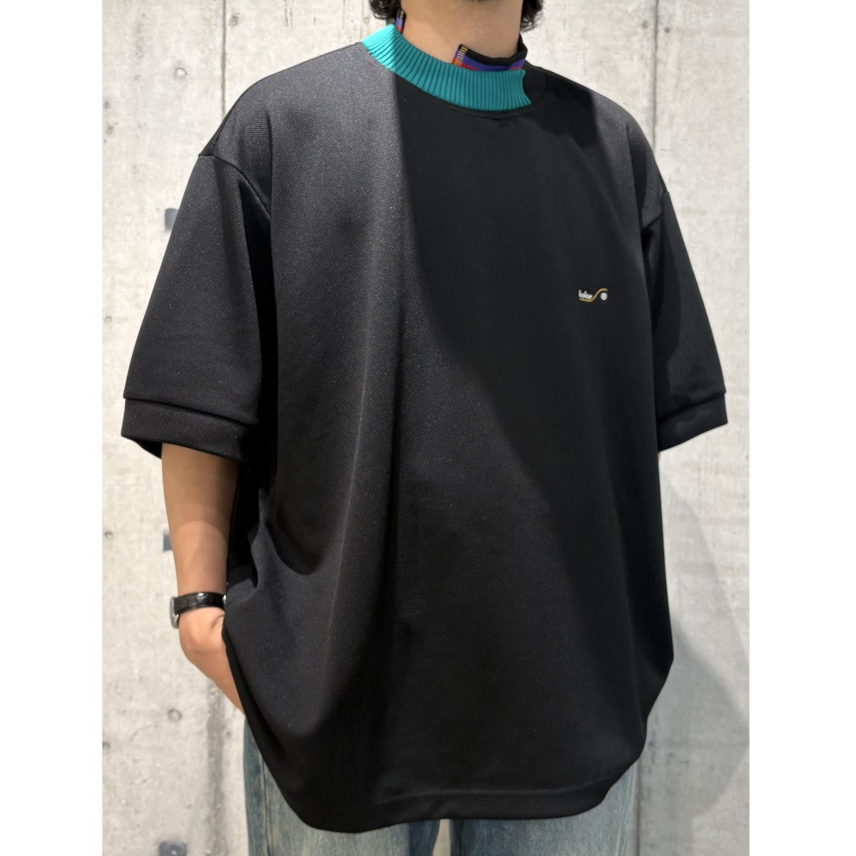 KOLOR(カラー) PE 鹿の子 CUTSEW オーバーサイズポロTシャツ22SCM