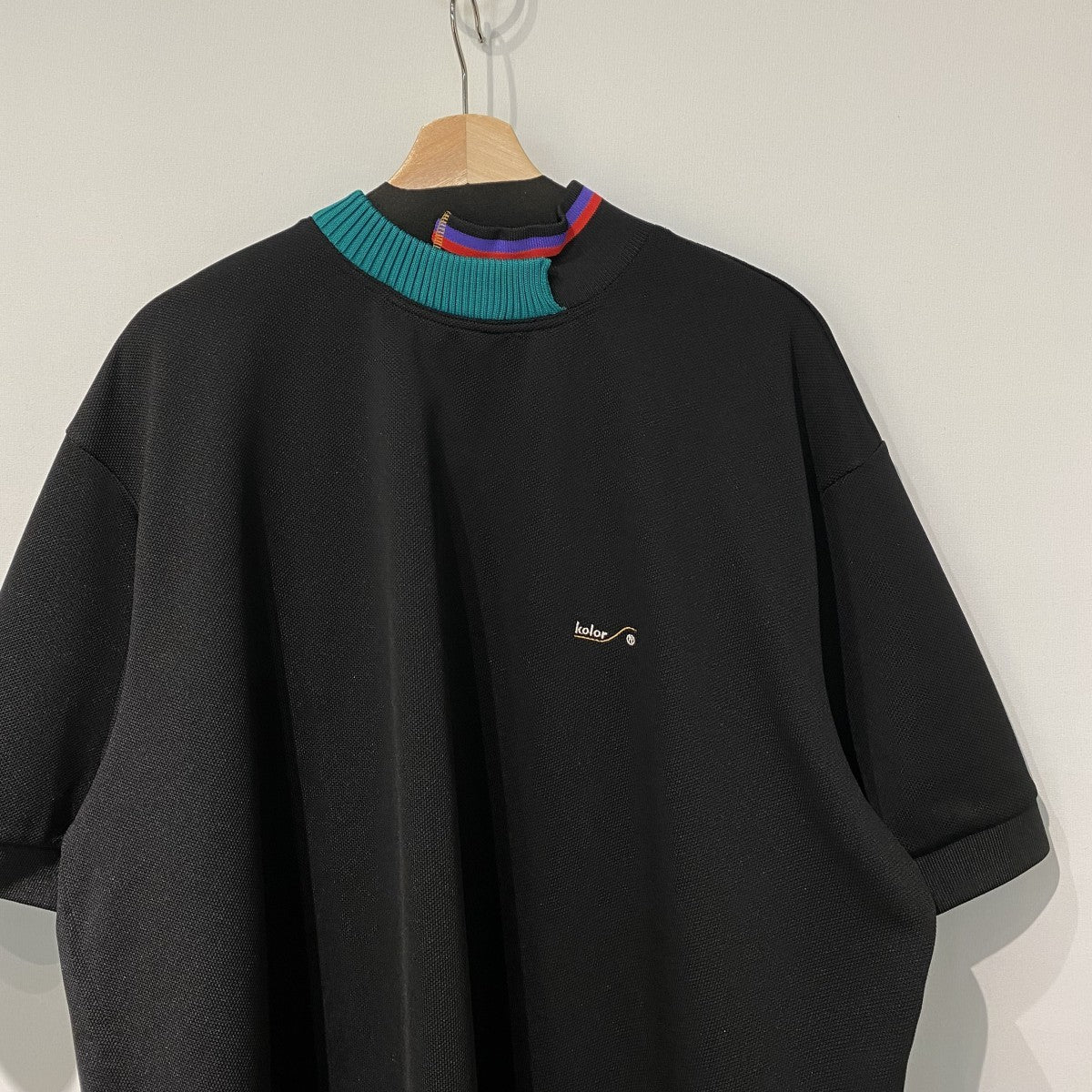 KOLOR(カラー) PE 鹿の子 CUTSEW オーバーサイズポロTシャツ22SCM