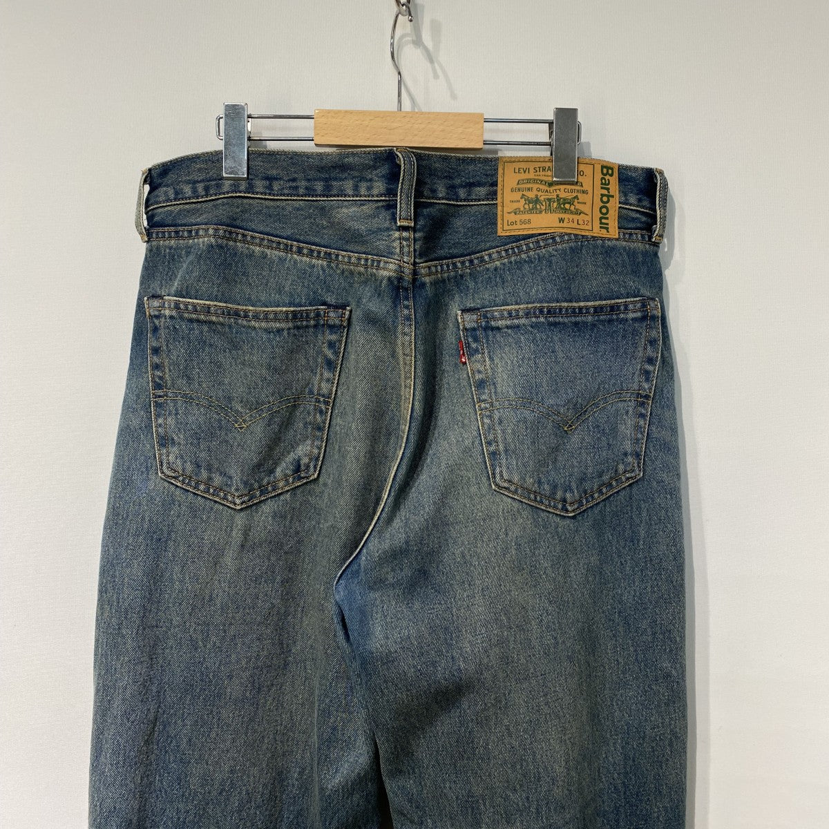 25AW568 LOOSE JEANS VINTAGE加工ルーズバギーデニムパンツ