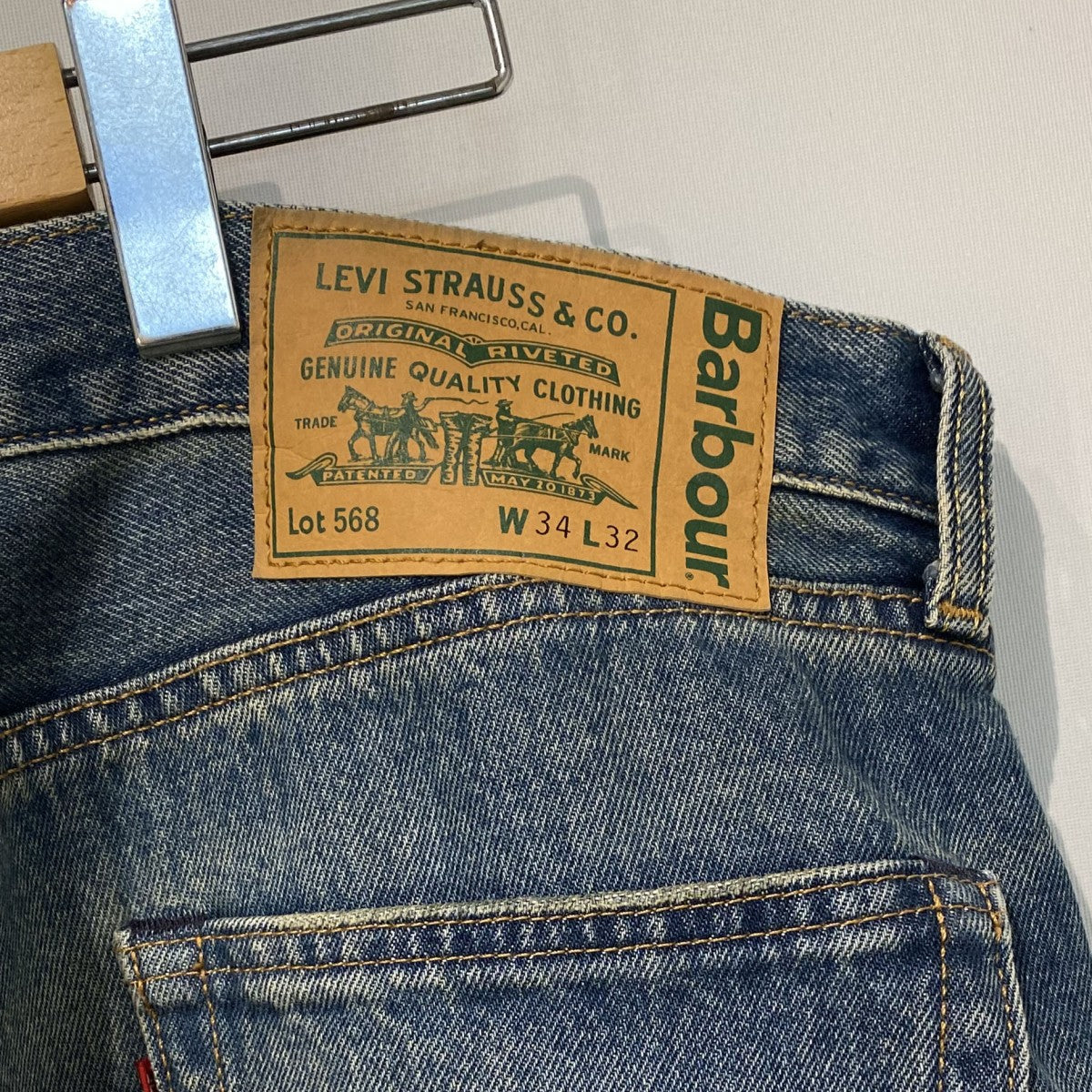 25AW568 LOOSE JEANS VINTAGE加工ルーズバギーデニムパンツ