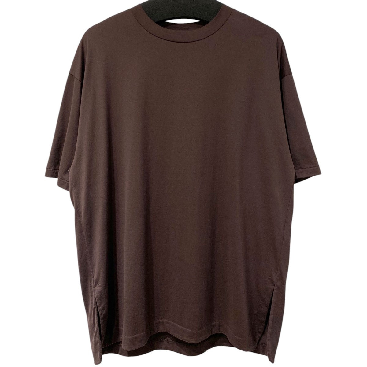 25SS別注Suvin60／2 Semi Round-Hem T-shirtサイドスリットスビンコットンTシャツ