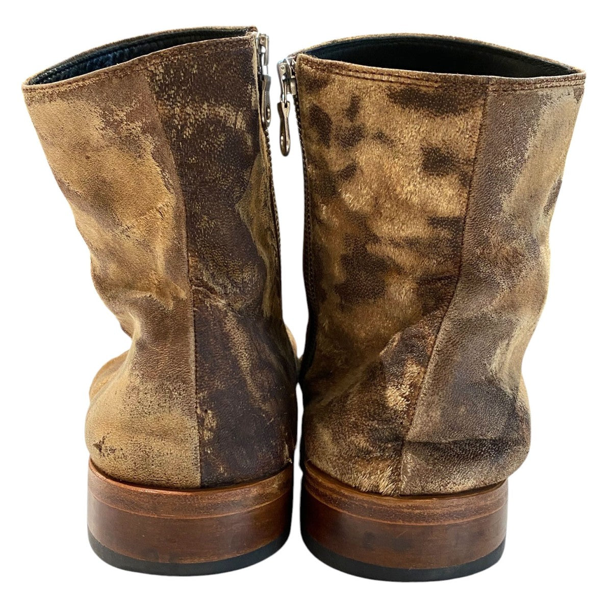 Side Zip Boots炙り出し加工サイドZIP切替ブーツ