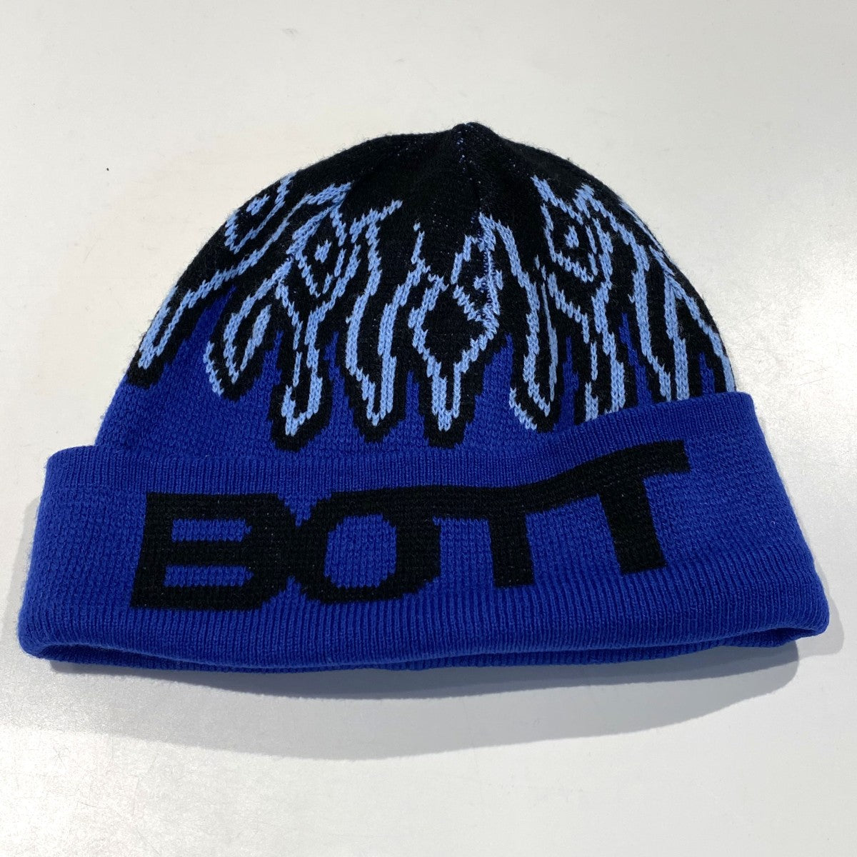 25AWFLAME BEANIE／BLUEアクリルビーニーニットキャップ