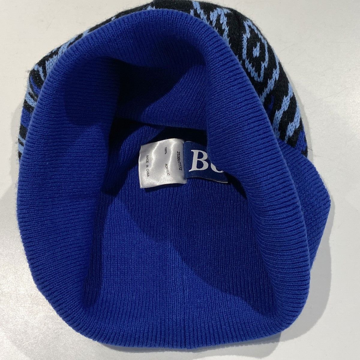 25AWFLAME BEANIE／BLUEアクリルビーニーニットキャップ
