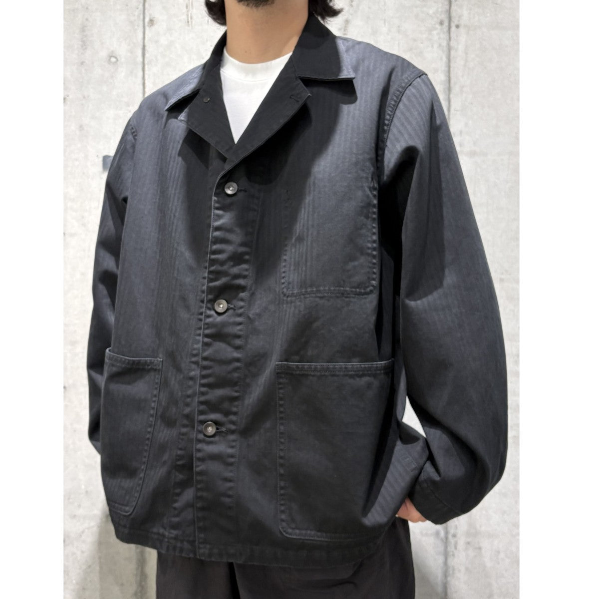 26SSGarment Dyed HBT Utility JKT MarcoガーメントダイVintageヴィンテージ加工ジャケット
