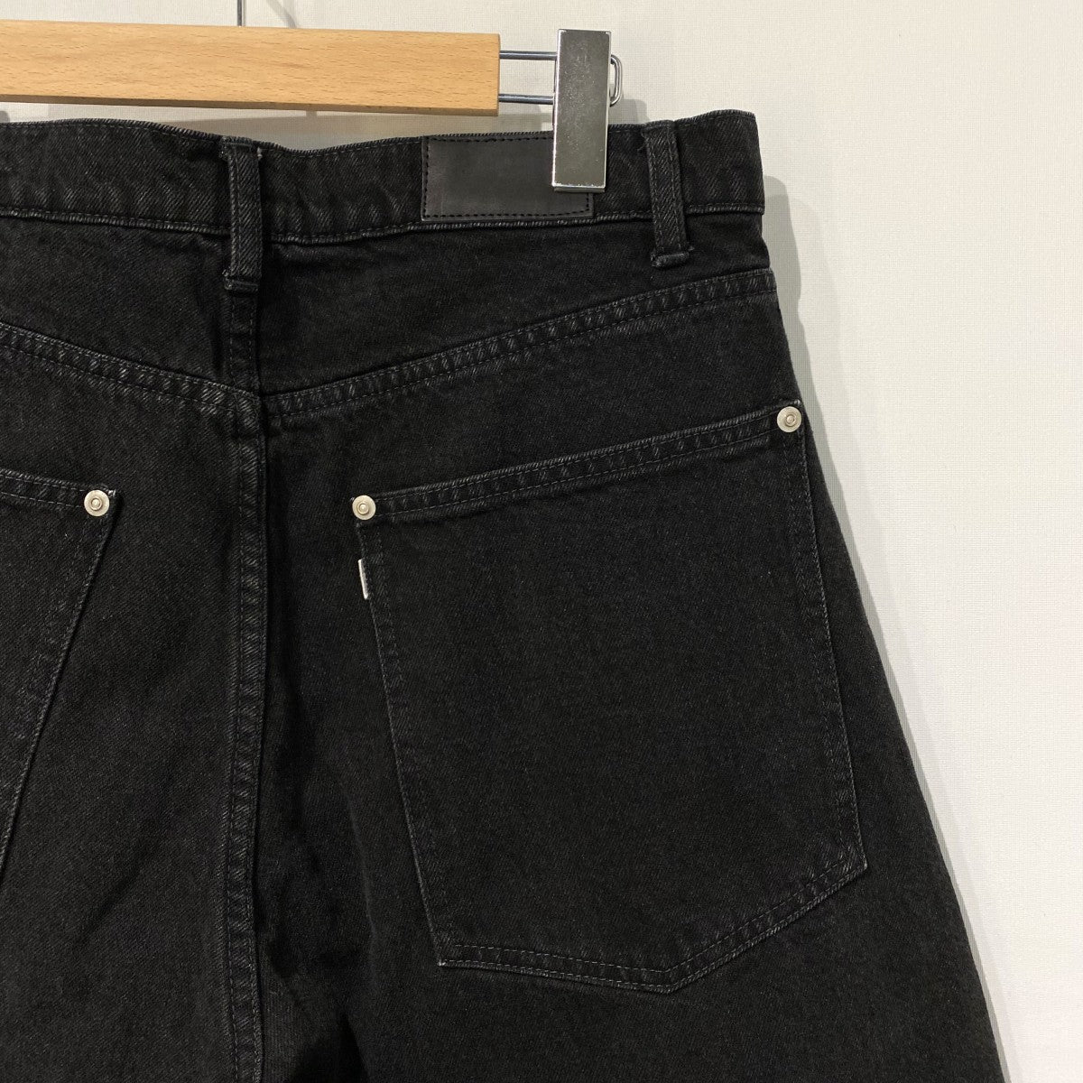 Black Wash Baggy Shorts ウォッシュ加工デニムハーフパンツショーツ
