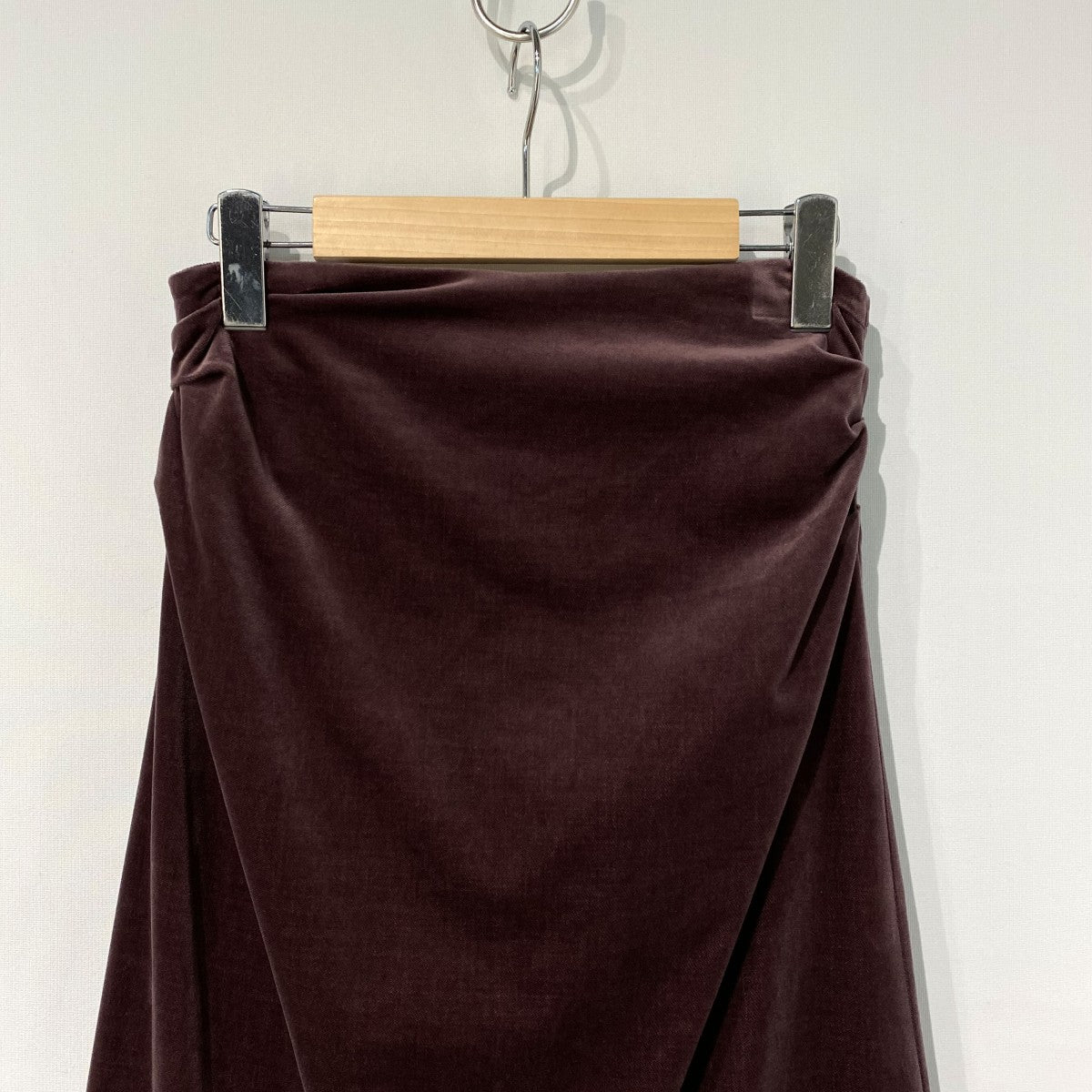 Draped Velvet Skirtドレープヴェルヴェットロングスカート