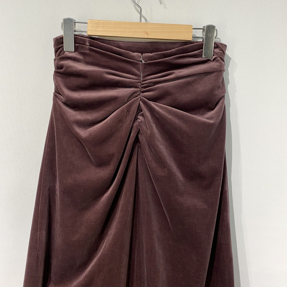 Draped Velvet Skirtドレープヴェルヴェットロングスカート