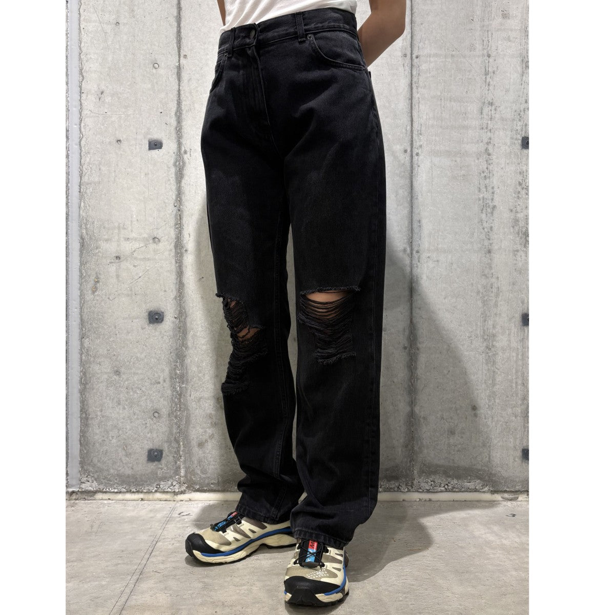 Burty JeanダメージVintageヴィンテージ加工デニムパンツ7776-W3102