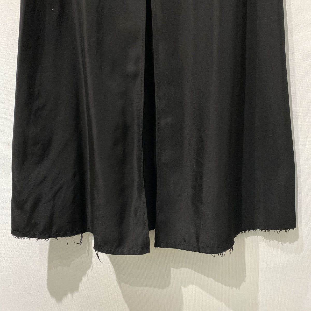 23SSBIAS SUITING SKIRTロングドッキングカットオフAラインスカート