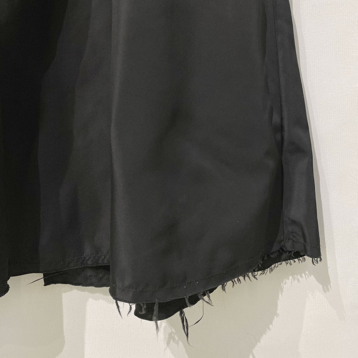 23SSBIAS SUITING SKIRTロングドッキングカットオフAラインスカート