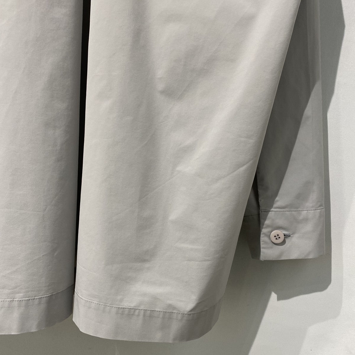 22AWBand Color Stretch ShiirtバンドカラーストレッチバックタックサイドスリットシャツHP26-FJ312