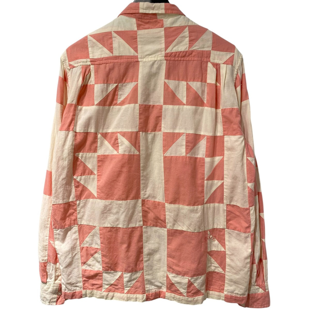 22SSPINK QUILTED LS SHIRTキルティング切替シャツ