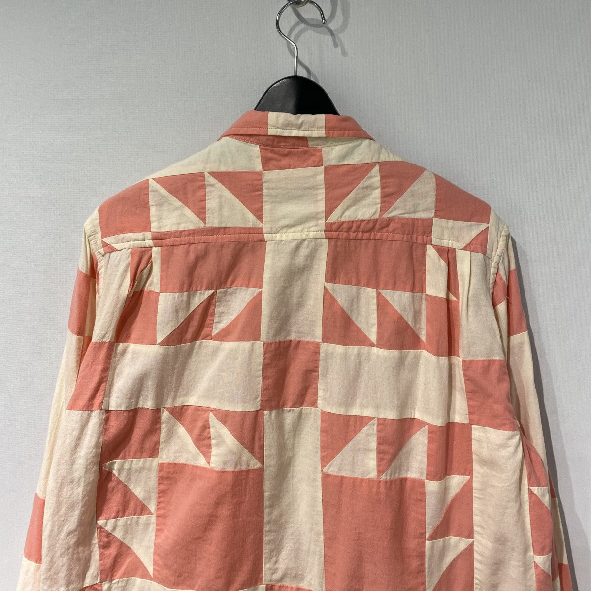 22SSPINK QUILTED LS SHIRTキルティング切替シャツ