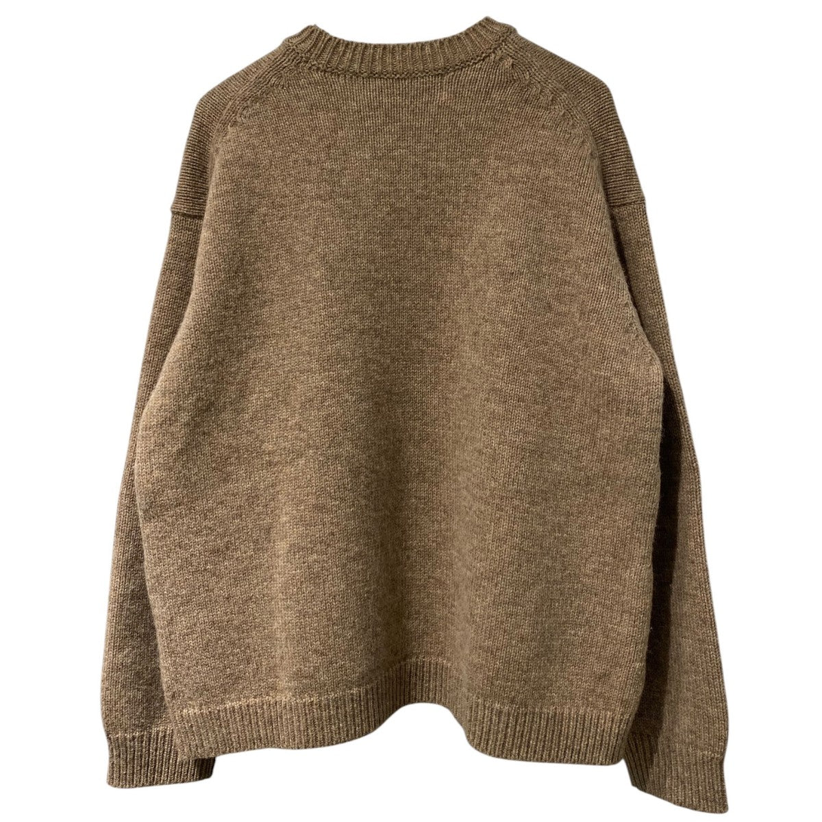 21AWOversized Wool Knit Pulloverオーバーサイズウールニットセーターローゲージ