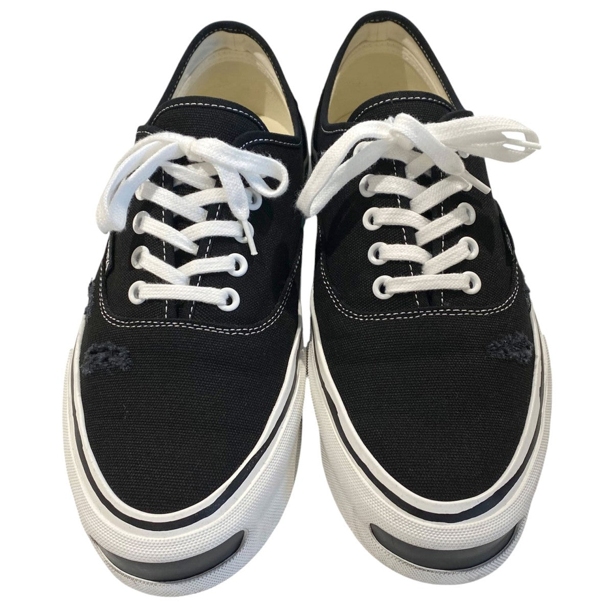 24AWHerc Distressed Vulcanized Sneaker Vintageヴィンテージデストロイ加工スニーカー靴G13FW702