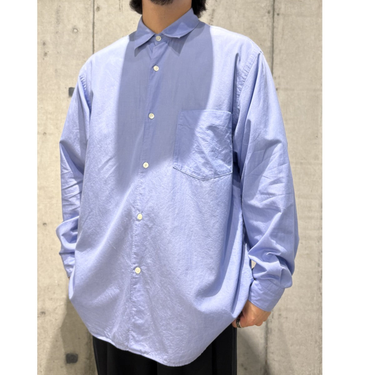 COMOLI(コモリ) 22SSコモリシャツV01-02001 V01-02001 SAX／サックス